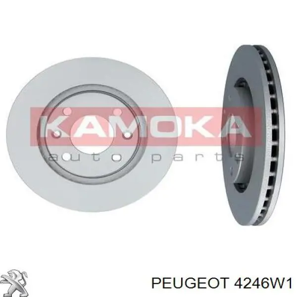 Disco do freio dianteiro Peugeot/Citroen 4246W1 preço, a partir de 66,83 USD