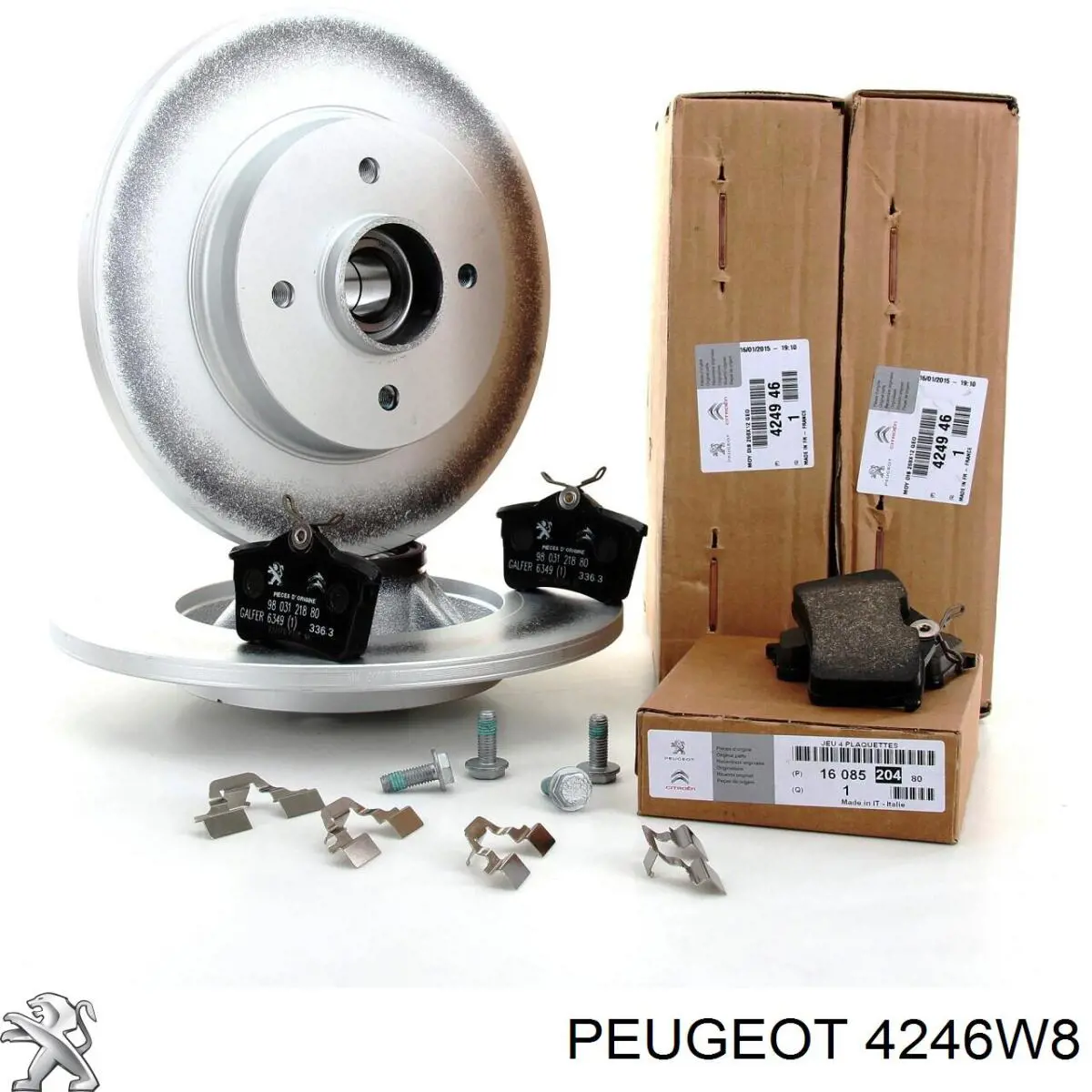 Передний тормозной диск Peugeot/Citroen 4246W8
