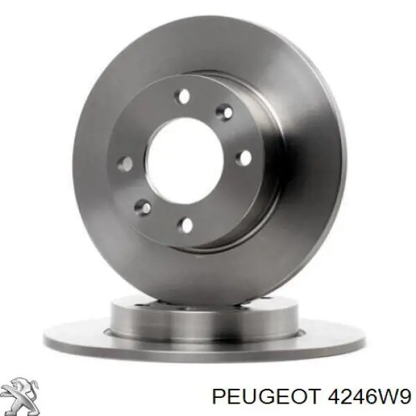 4246W9 Peugeot/Citroen диск тормозной задний