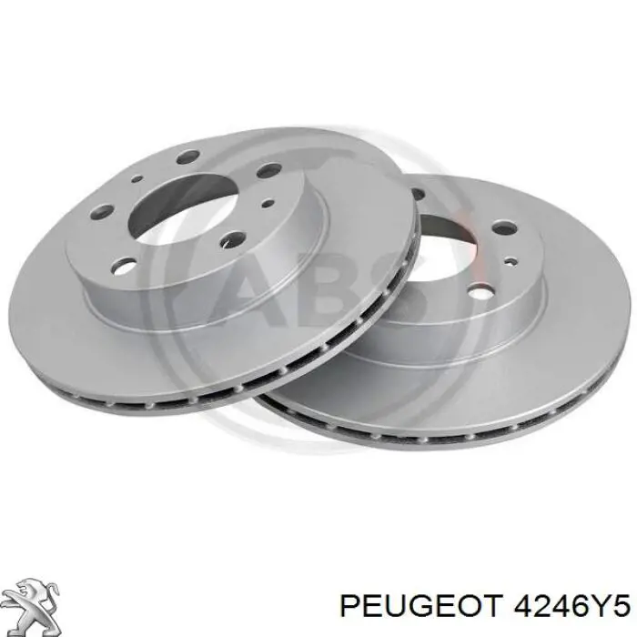 Тормоз дисковый передний Peugeot/Citroen 4246Y5 цена, от 42.25 USD