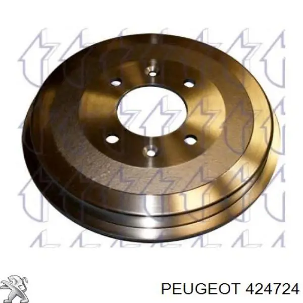 424724 Peugeot/Citroen барабан тормозной задний