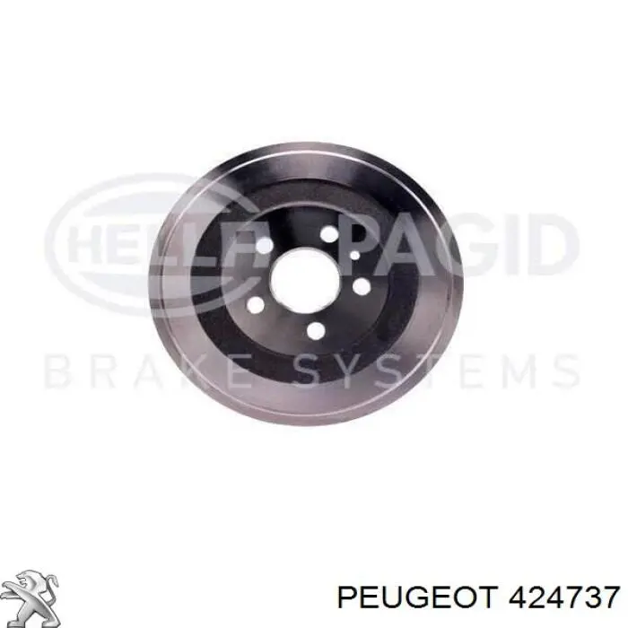 Тормозной барабан 424737 Peugeot/Citroen