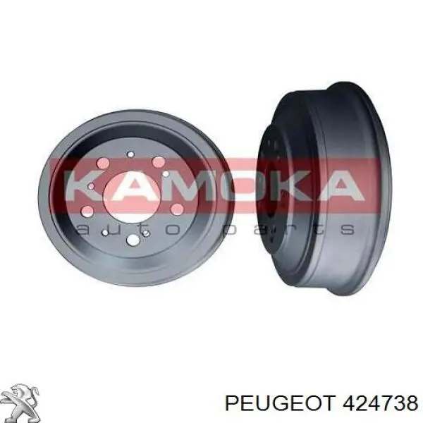 424738 Peugeot/Citroen барабан тормозной задний