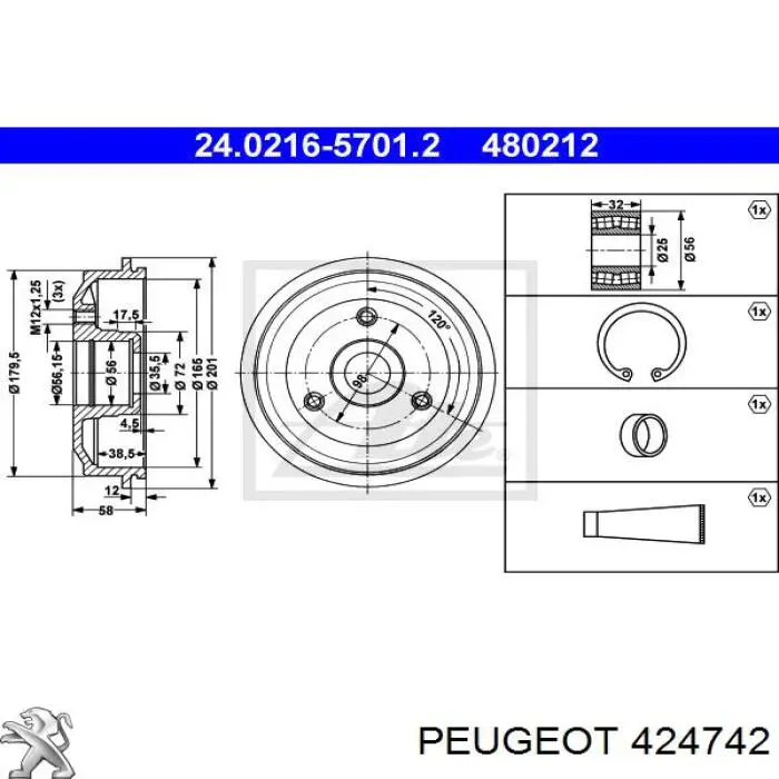 424742 Peugeot/Citroen 