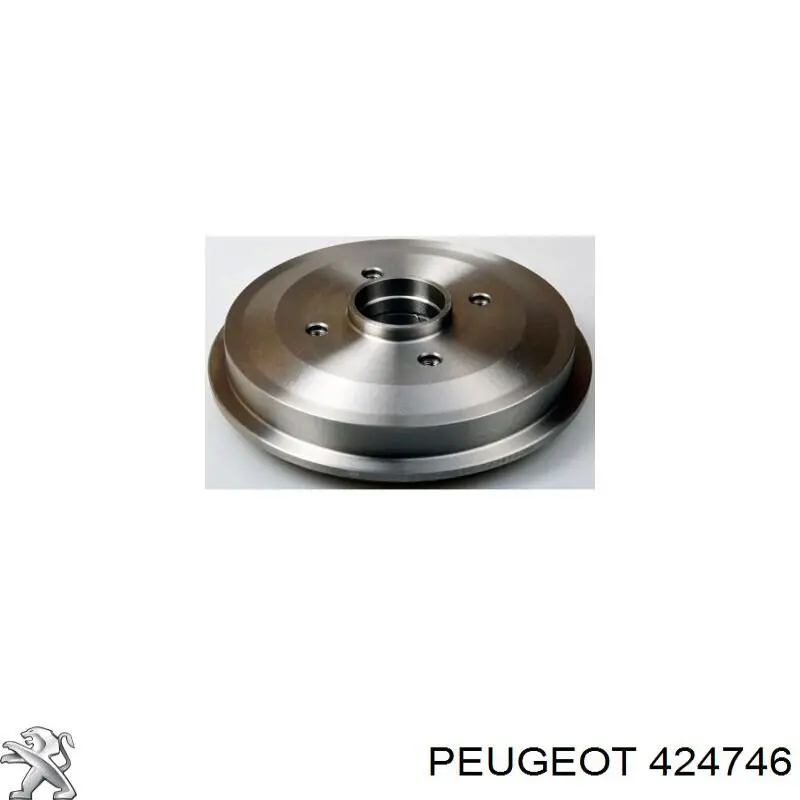 424746 Peugeot/Citroen барабан тормозной задний