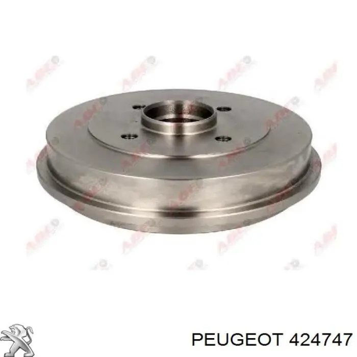 424747 Peugeot/Citroen барабан тормозной задний
