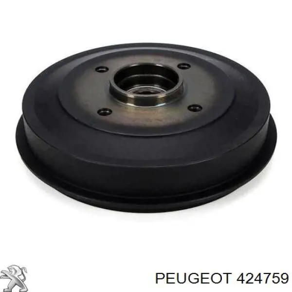 Freno de tambor trasero 424759 Peugeot/Citroen