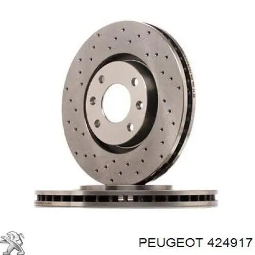 424917 Peugeot/Citroen disco do freio dianteiro
