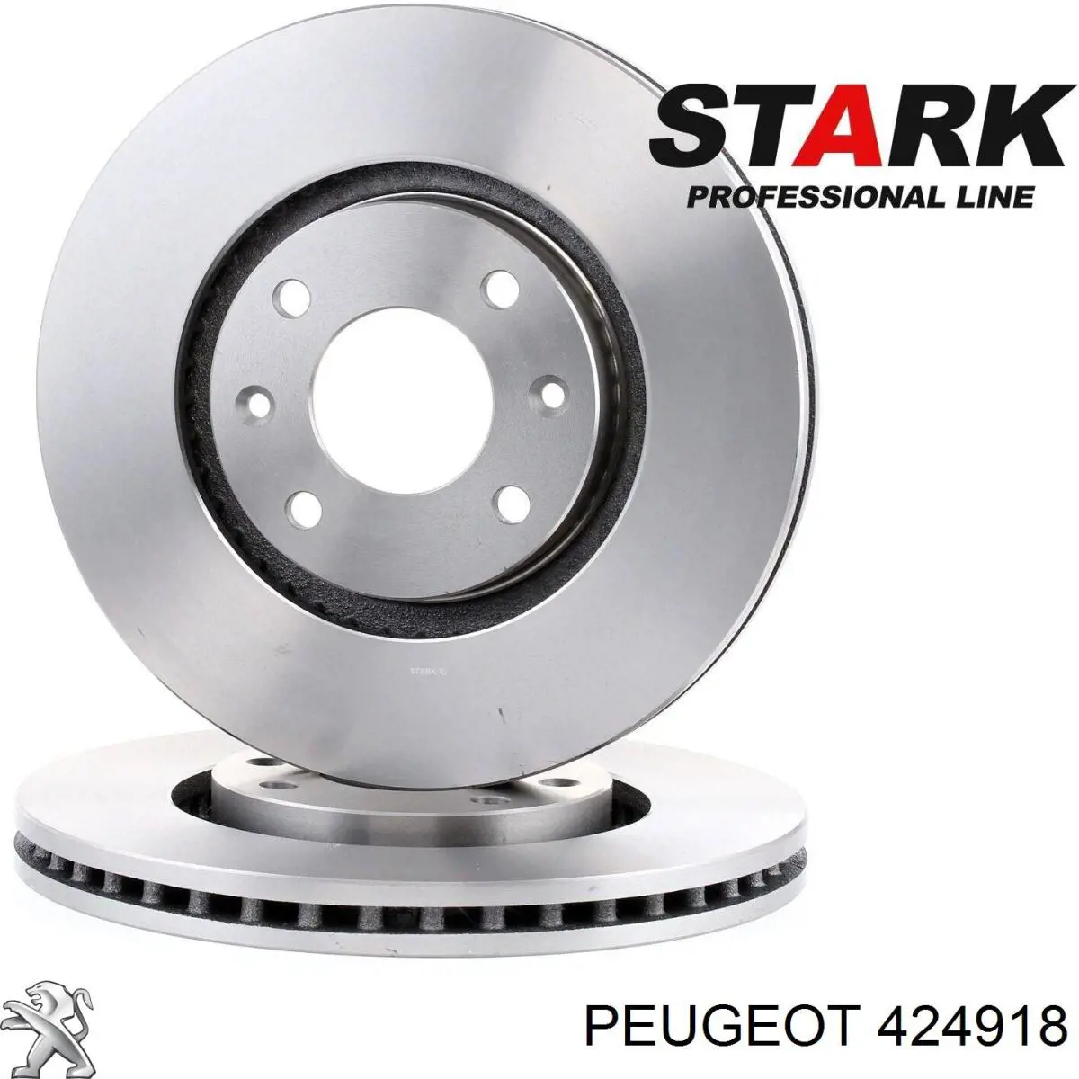 Передние тормозные диски 424918 Peugeot/Citroen
