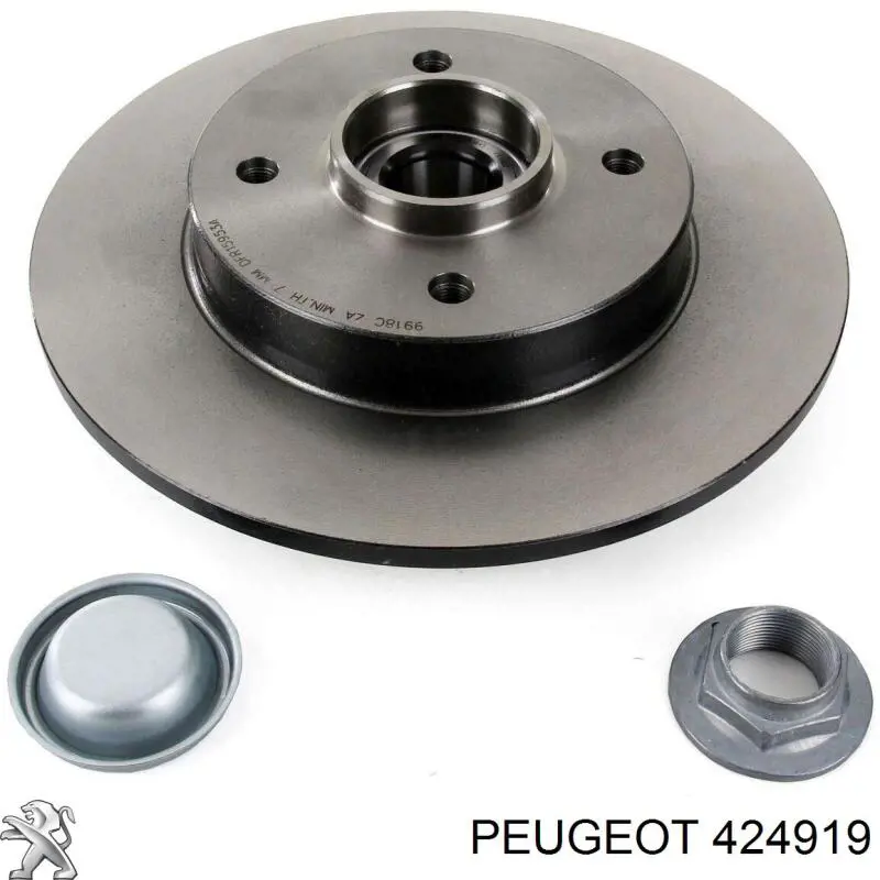 Тормозные диски 424919 Peugeot/Citroen