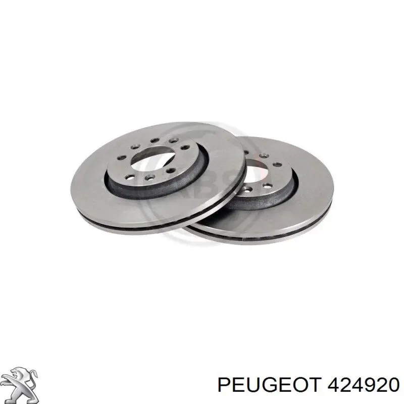 Передние тормозные диски 424920 Peugeot/Citroen