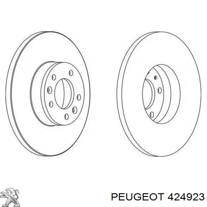 Купить 424923 Peugeot/Citroen Диск тормозной задний