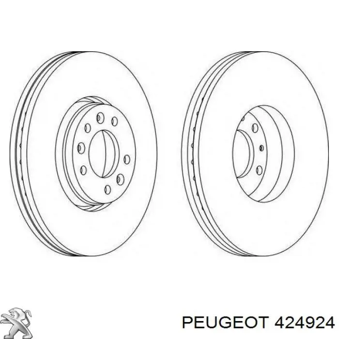 Купить 424924 Peugeot/Citroen Ротор тормозной