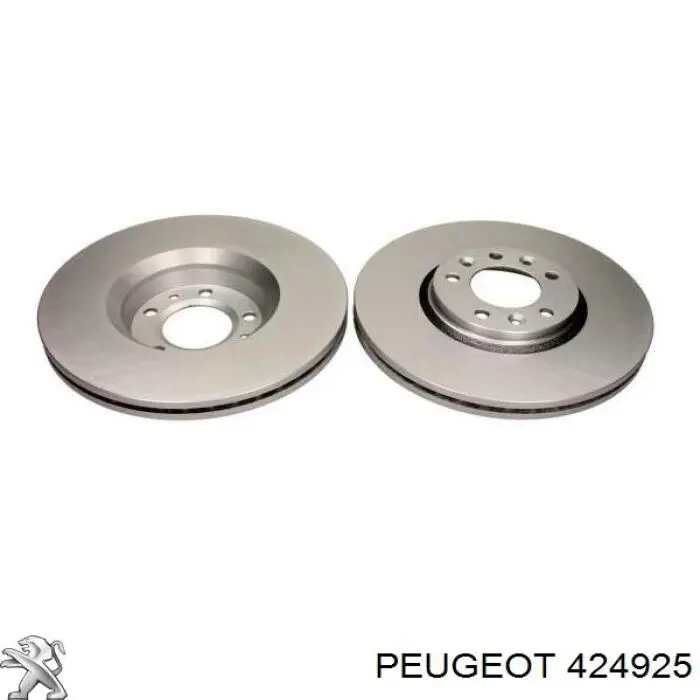 Передние тормозные диски 424925 Peugeot/Citroen