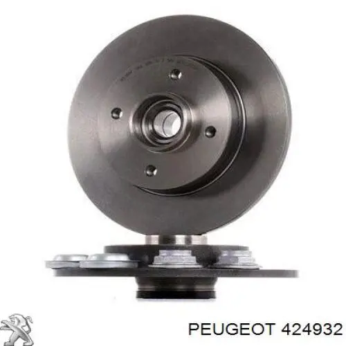 424932 Peugeot/Citroen диск тормозной задний
