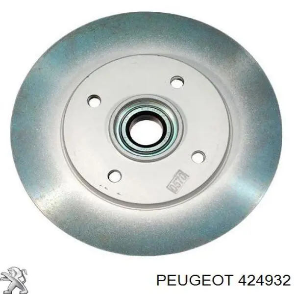 Disco de freno trasero 424932 Peugeot/Citroen