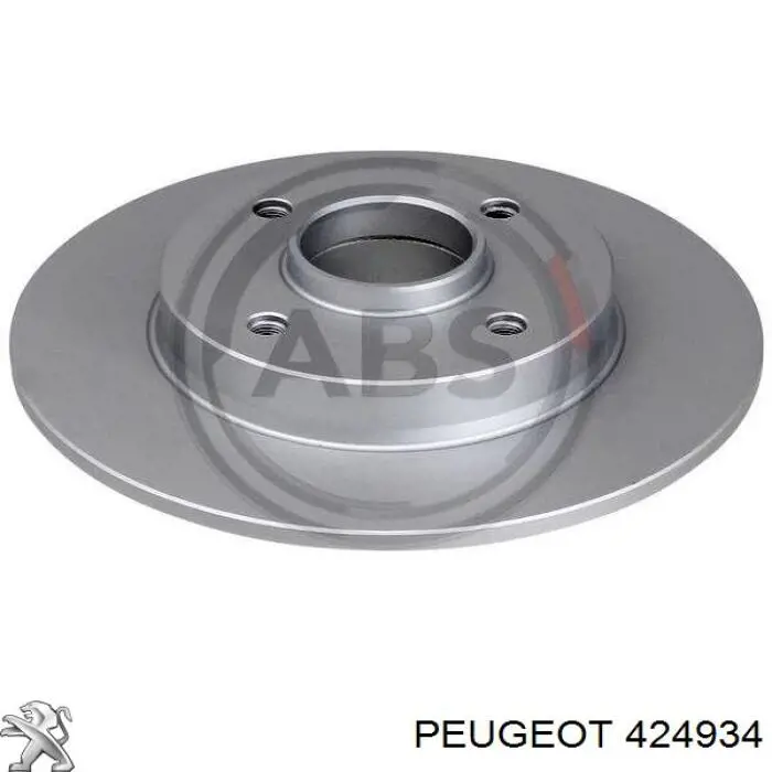 Тормозные диски 424934 Peugeot/Citroen