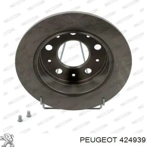 424939 Peugeot/Citroen диск тормозной задний
