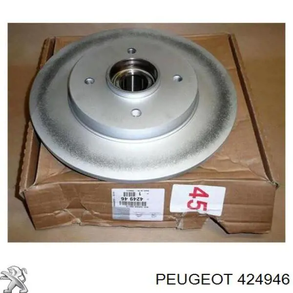 Disco de freno trasero 424946 Peugeot/Citroen