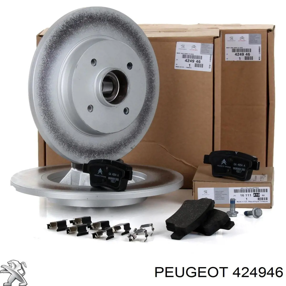 Disco do freio traseiro 424946 Peugeot/Citroen