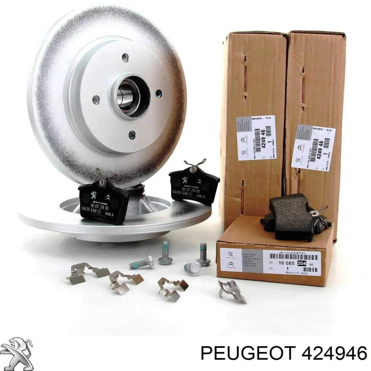 Compre 424946 Peugeot/Citroen Disco do freio traseiro