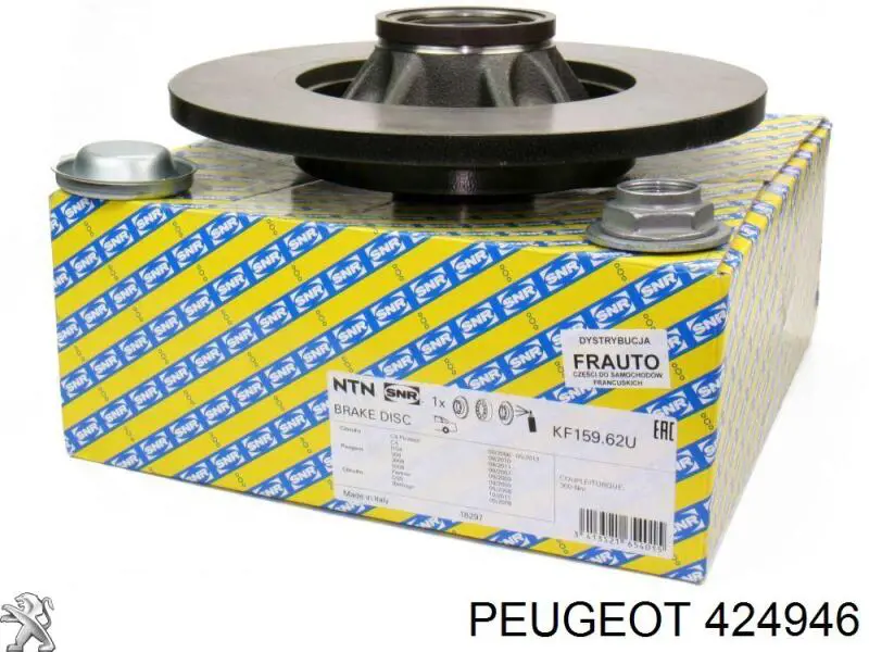 Compre 424946 Peugeot/Citroen Disco do freio traseiro