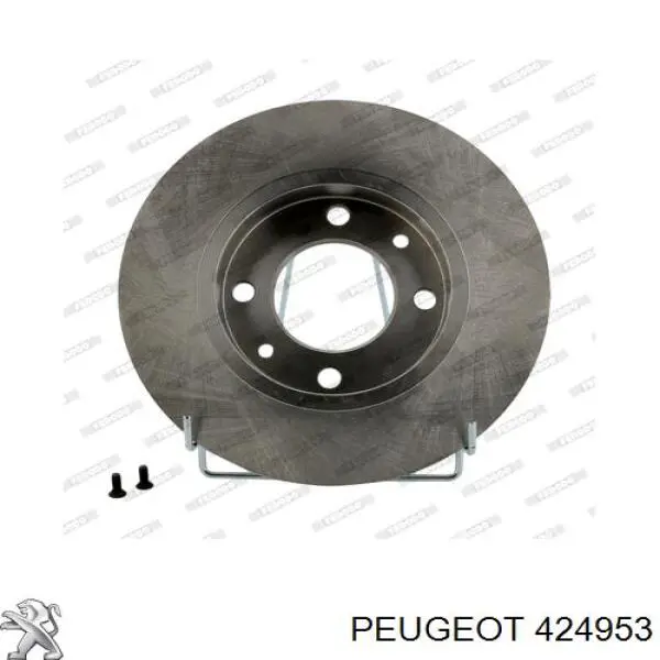 Disco de freno trasero 424953 Peugeot/Citroen