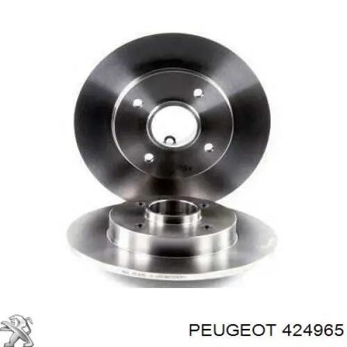 Задний тормозной диск Peugeot/Citroen 424965 цена, от 42.38 USD