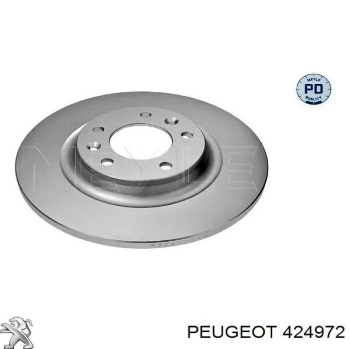 424972 Peugeot/Citroen диск тормозной задний