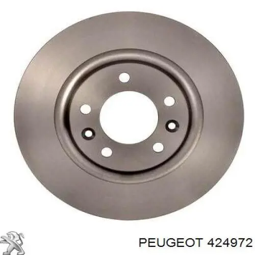 Disco de freno trasero 424972 Peugeot/Citroen