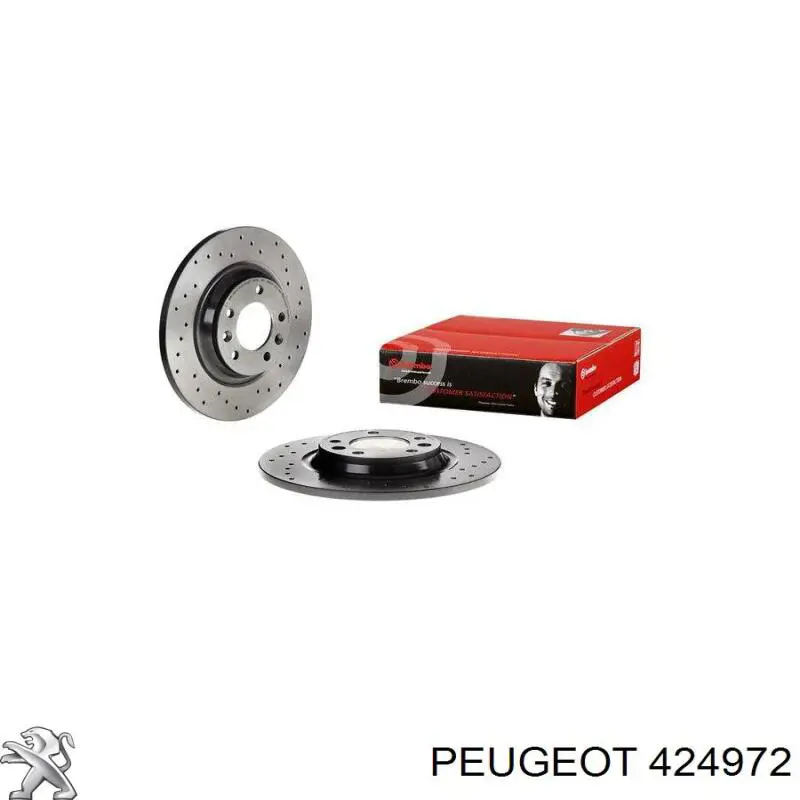 Купить 424972 Peugeot/Citroen Диск тормозной задний