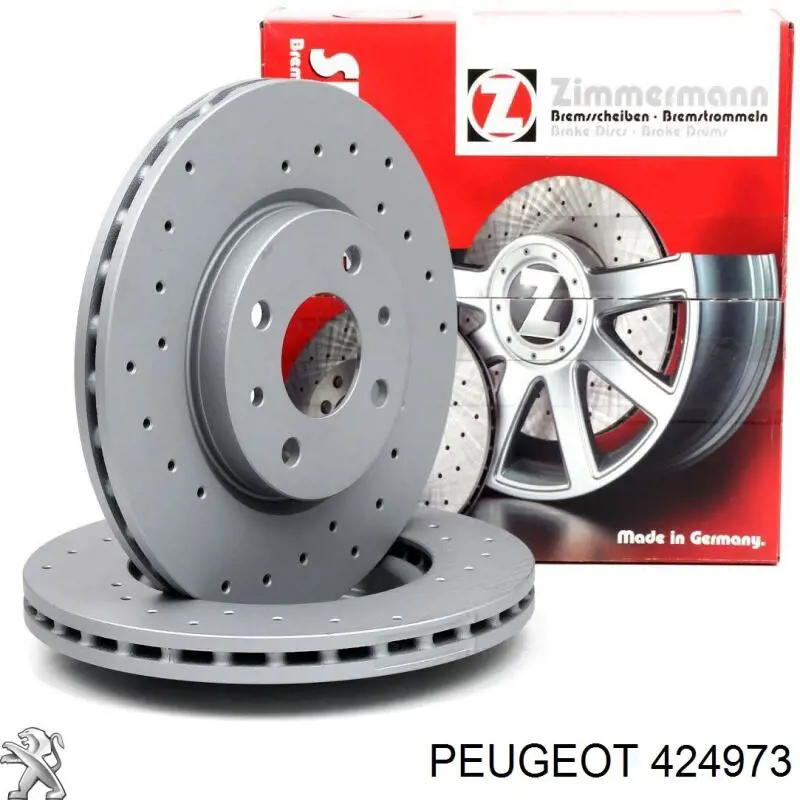 Передние тормозные диски 424973 Peugeot/Citroen