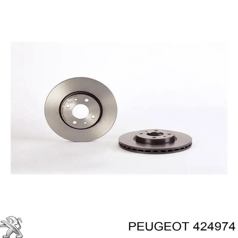 Передние тормозные диски 424974 Peugeot/Citroen