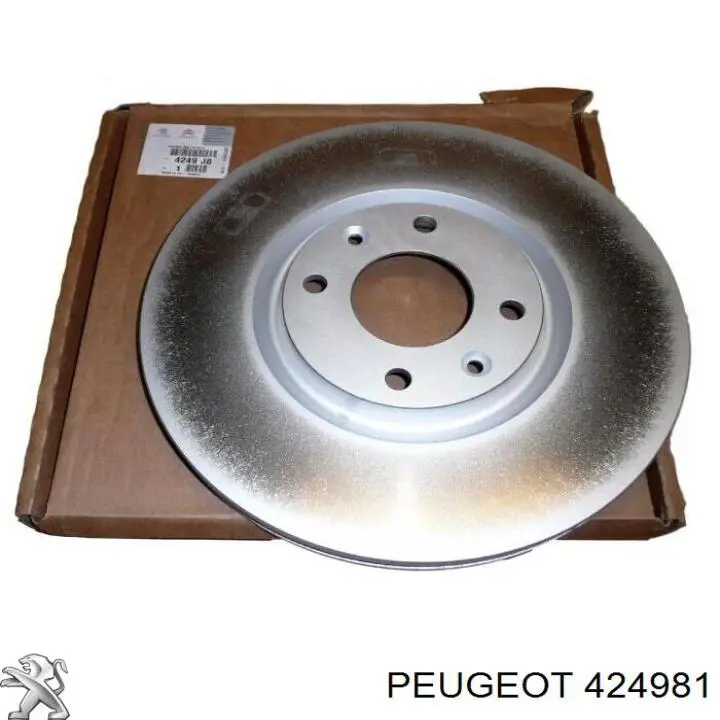 Freno de disco delantero 424981 Peugeot/Citroen