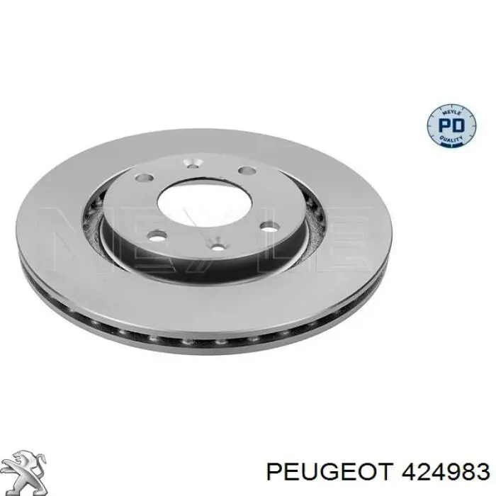 Тормоз дисковый передний Peugeot/Citroen 424983 цена, от 101.71 USD