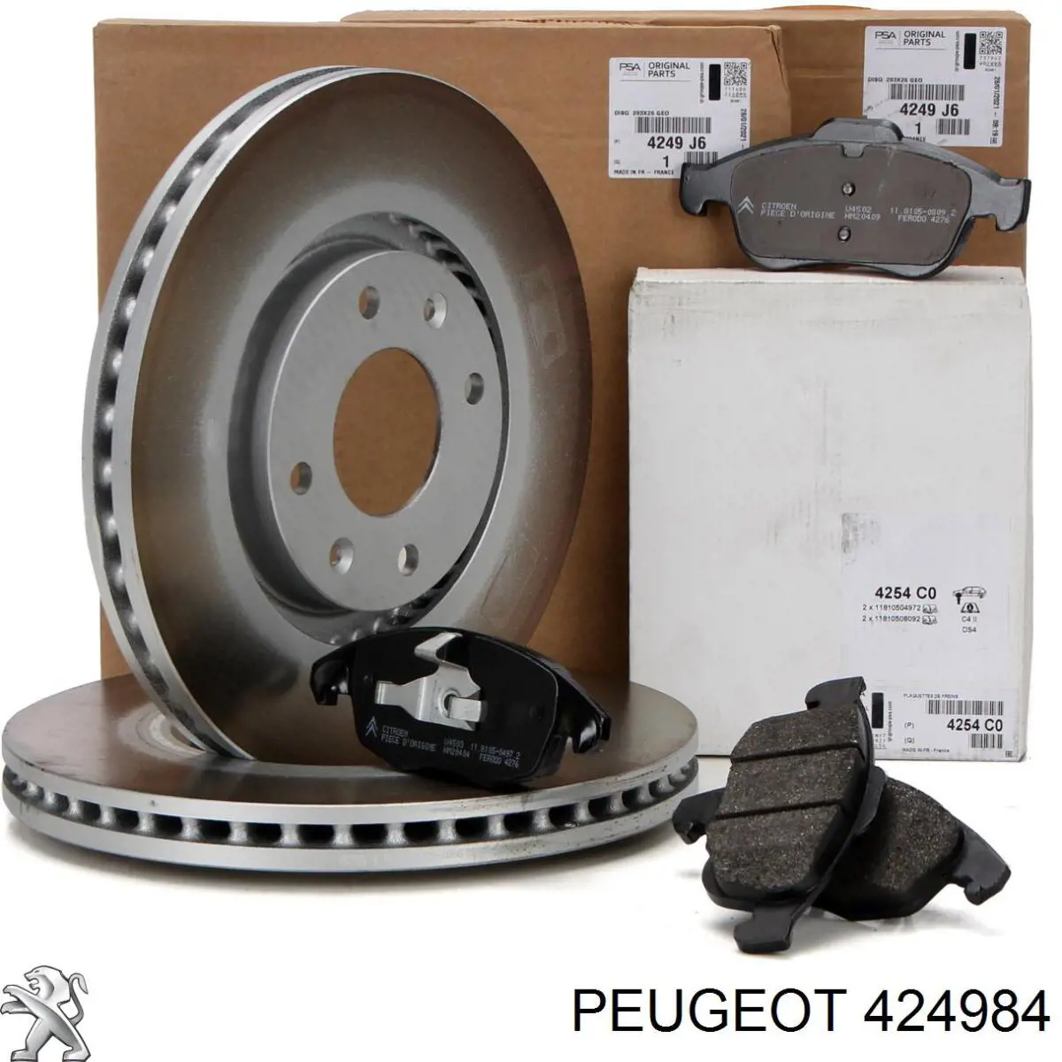 Передний тормозной диск Peugeot/Citroen 424984