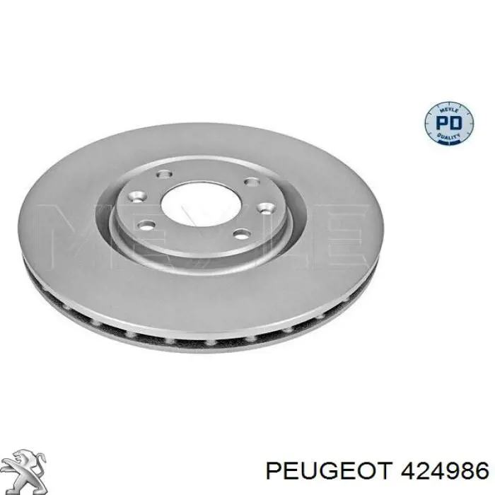 424986 Peugeot/Citroen тормозные диски