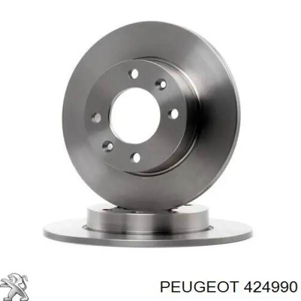 424990 Peugeot/Citroen диск тормозной задний