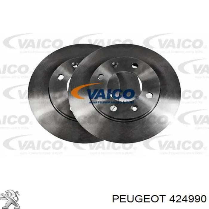 Задний тормозной диск Peugeot/Citroen 424990 цена, от 20.05 USD