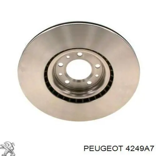 Диск гальмівний передній 4249A7 Peugeot/Citroen