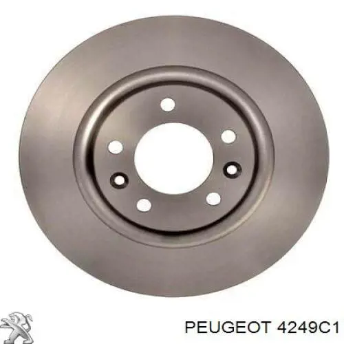 Disco de freno trasero 4249C1 Peugeot/Citroen