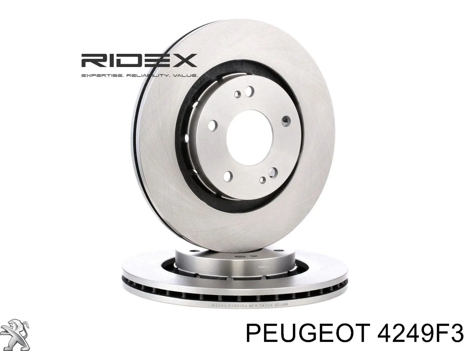 Купить 4249F3 Peugeot/Citroen Ротор тормозной