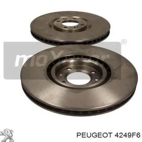 Тормоз дисковый передний Peugeot/Citroen 4249F6 цена, от 70.52 USD