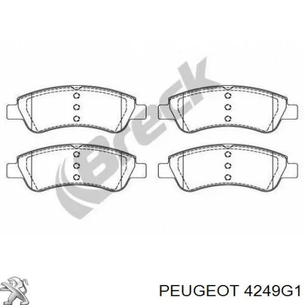 Тормоз дисковый передний Peugeot/Citroen 4249G1 цена, от 32.25 USD