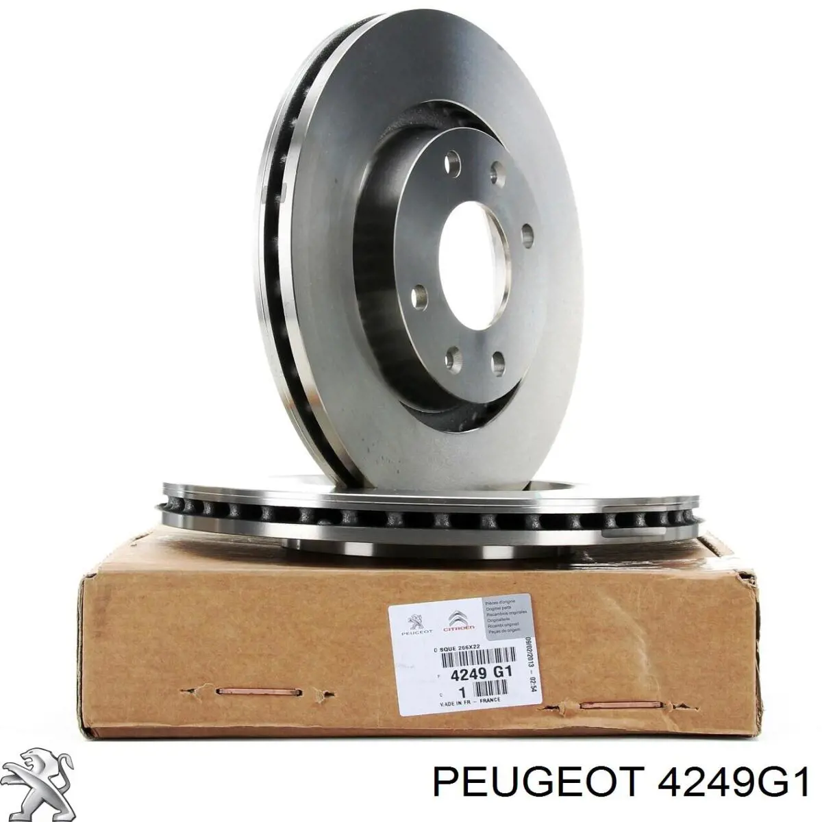 Freno de disco delantero 4249G1 Peugeot/Citroen