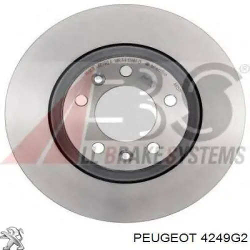 Купить 4249G2 Peugeot/Citroen Диск тормозной задний