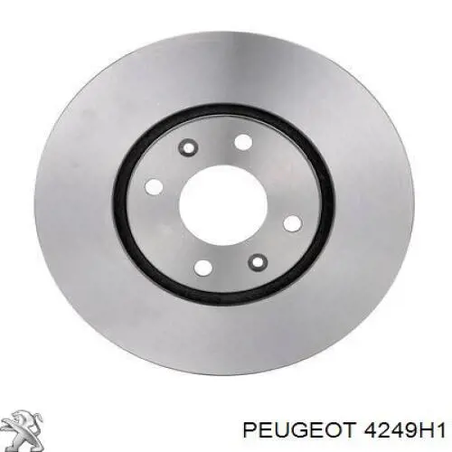 4249H1 Peugeot/Citroen disco do freio dianteiro