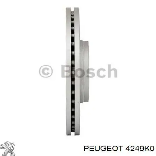 Тормоз дисковый передний Peugeot/Citroen 4249K0 цена, от 49.87 USD