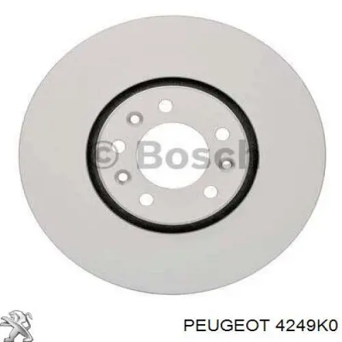 Купить 4249K0 Peugeot/Citroen Ротор тормозной