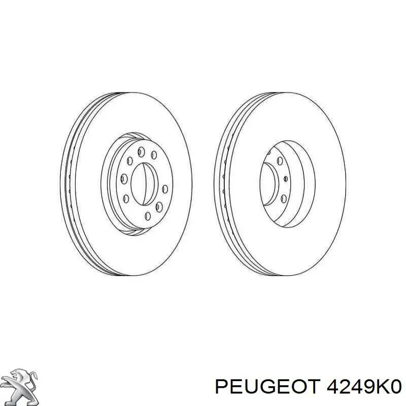Тормоз дисковый передний Peugeot/Citroen 4249K0 цена, от 49.87 USD